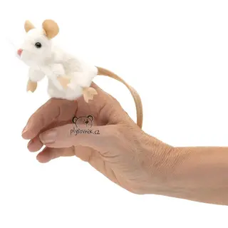 Bílá myš na prst