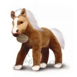 Hnědý kůň Palomino velký