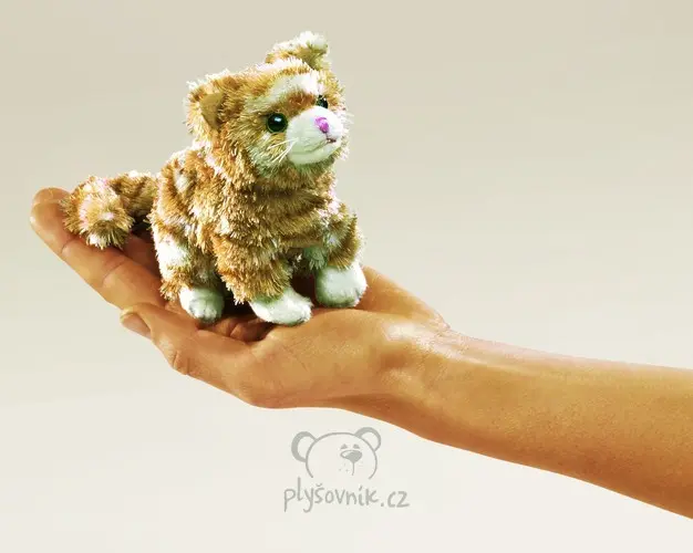 Maňásek na prst kočka Tabby 1+1 ZDARMA