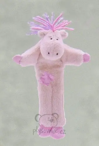 Růžová záložka poník