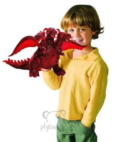 Rudý tříhlavý drak