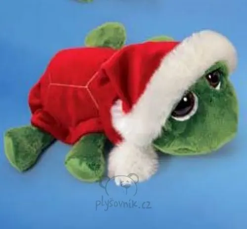 Velká želva Shecky s čepicí