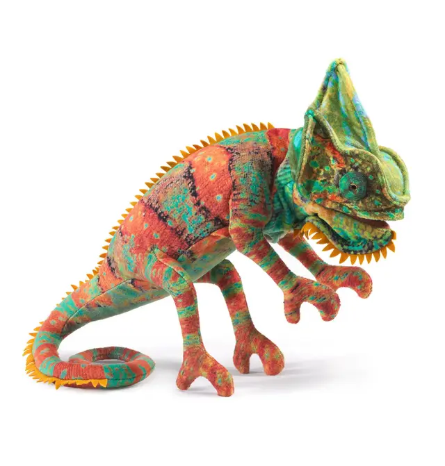 Malý chameleon na prst
